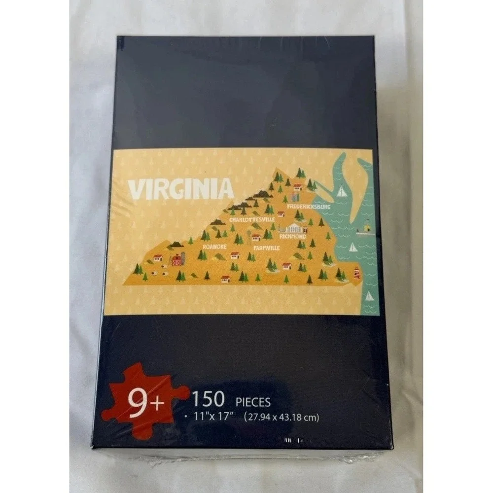 New Virginia Puzzle In Box 150 Pieces Brand New Sealed USA. 11